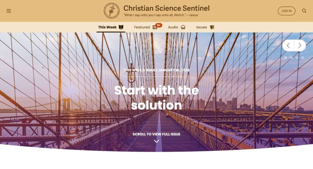 Christian Science Sentinel Link